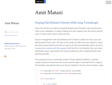 Tablet Screenshot of amitmatani.com